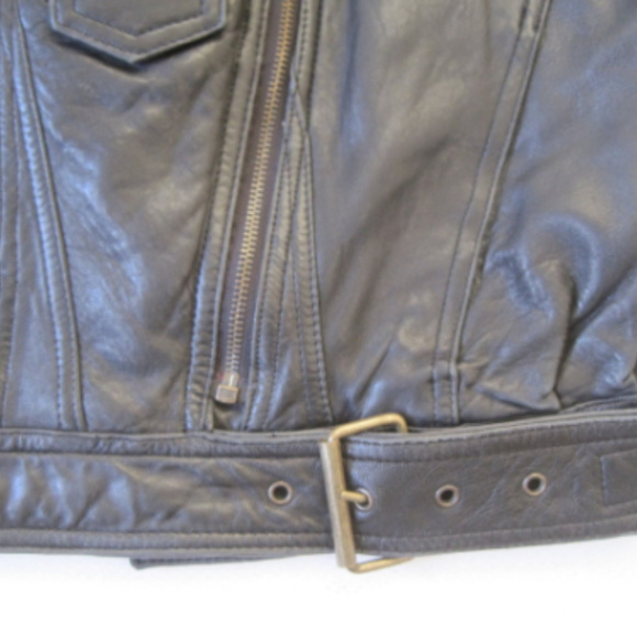 Womens FOXRUN Motorcycle Biker Jacket Leather VTG - Picture 5 of 7